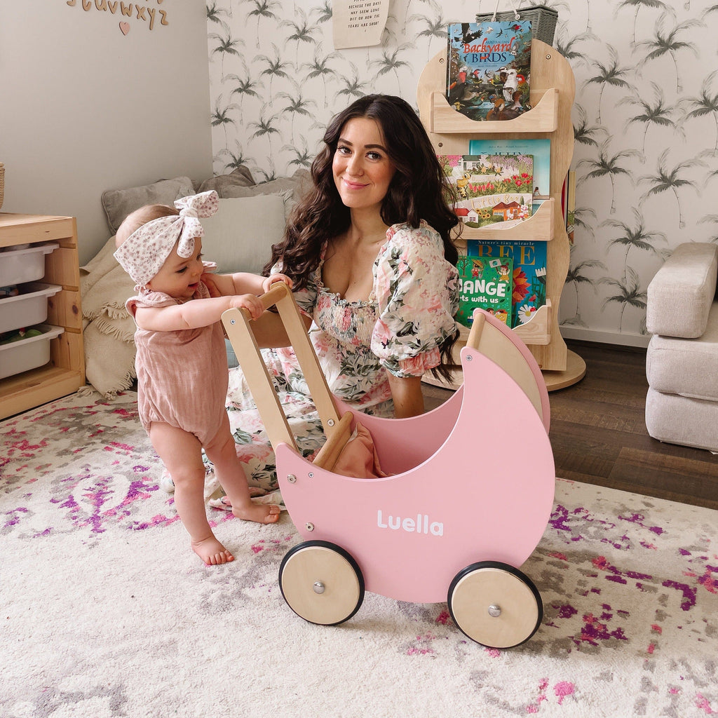 Buy Wooden Moon Doll Pram by Hipkids