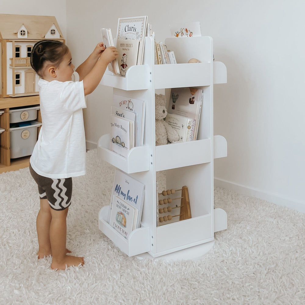 2 in 1 Rotating Bookshelf / Toy Organiser