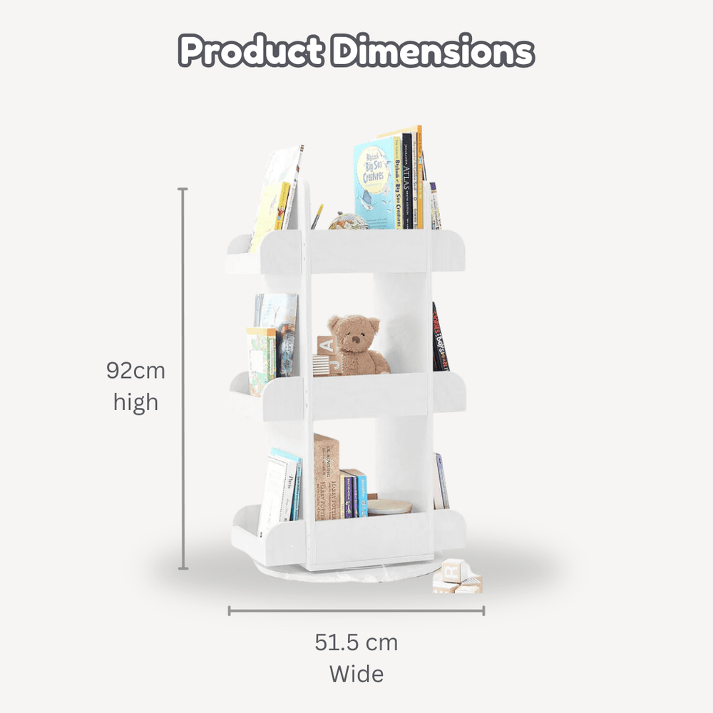 2 in 1 Rotating Bookshelf / Toy Organiser