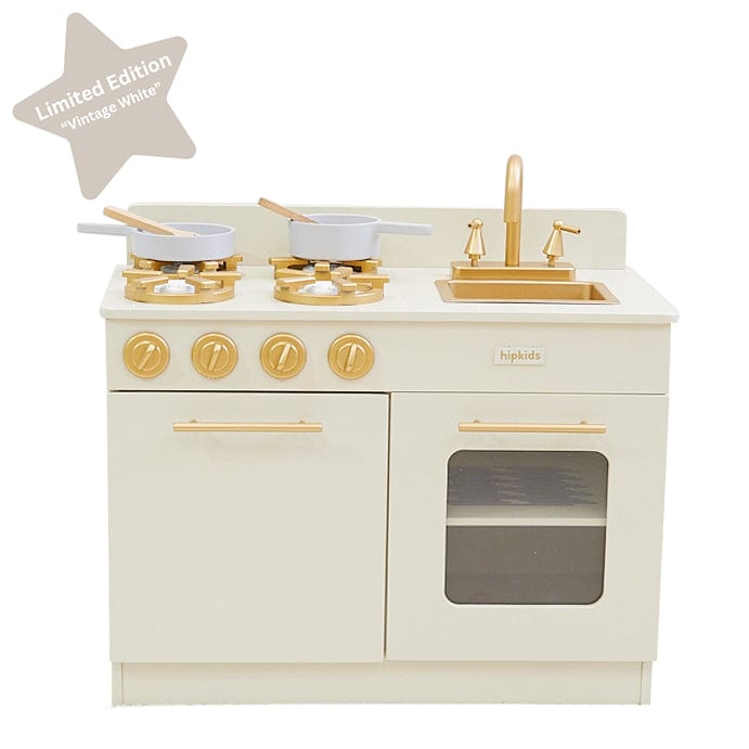 Gourmet Toy Kitchen Vintage White