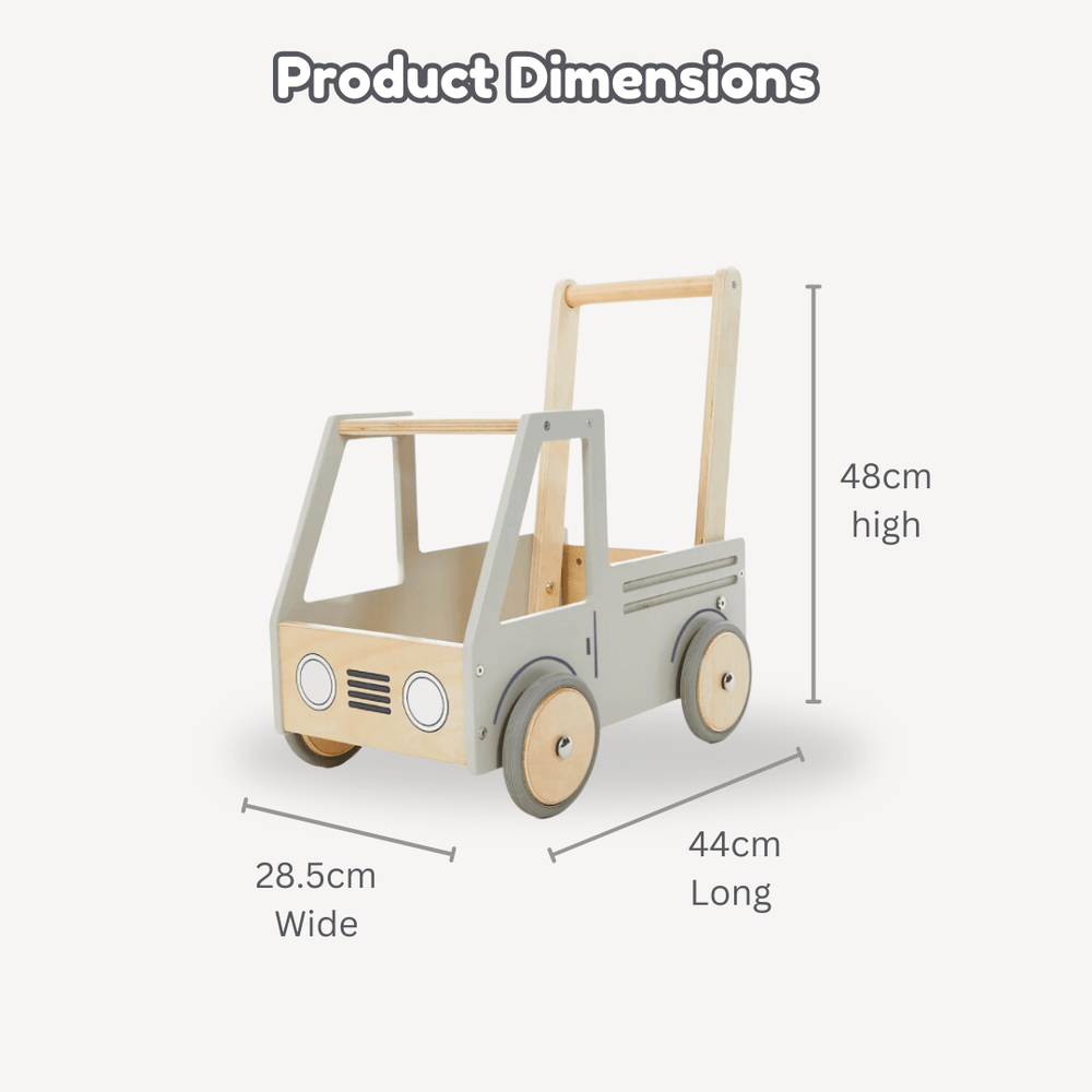 Buy Wooden Push Toy Baby Walker Truck HipKids Online