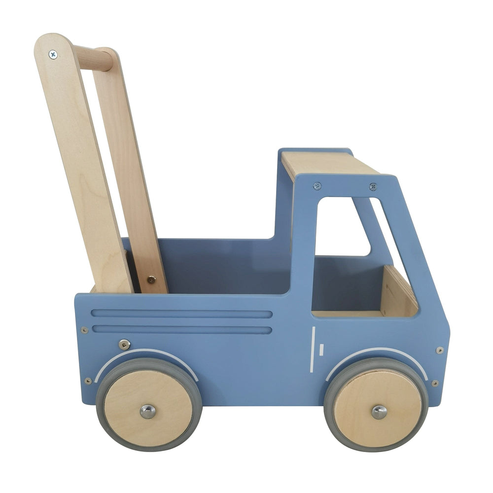 HipKids Push Truck Steel Blue