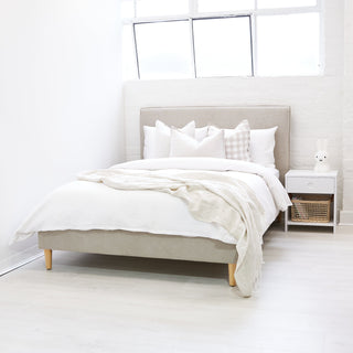 Willow Upholstered Bed Biscotti Double