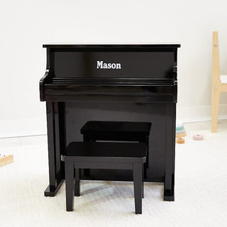 Wooden Musical Toy Piano Black