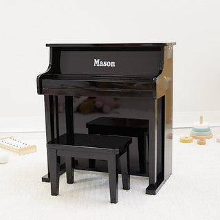 Wooden Musical Toy Piano Black