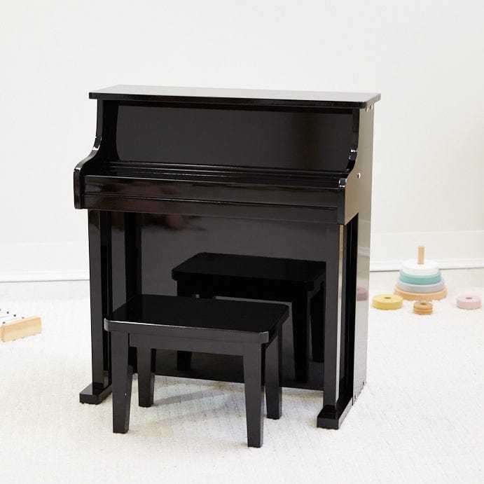 Wooden Musical Toy Piano Black