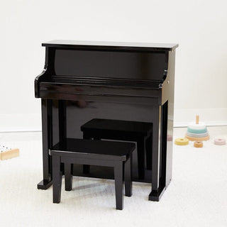 Wooden Musical Toy Piano Black