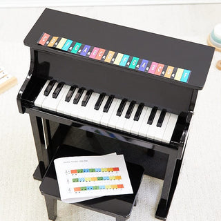 Wooden Musical Toy Piano Black