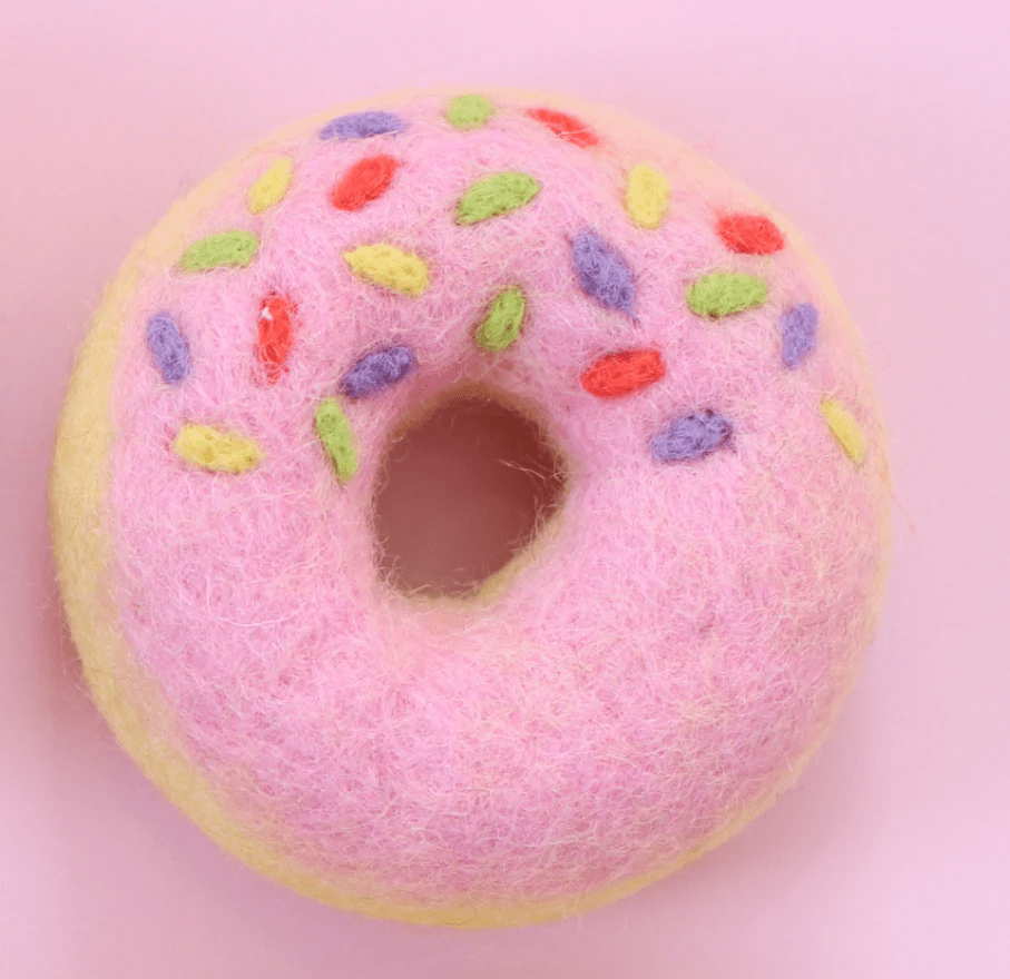 Juni Moon Pink Half Sprinkle Donut