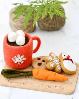 Tara Treasures Santa's Snacks with Red Hot Chocolate Cup