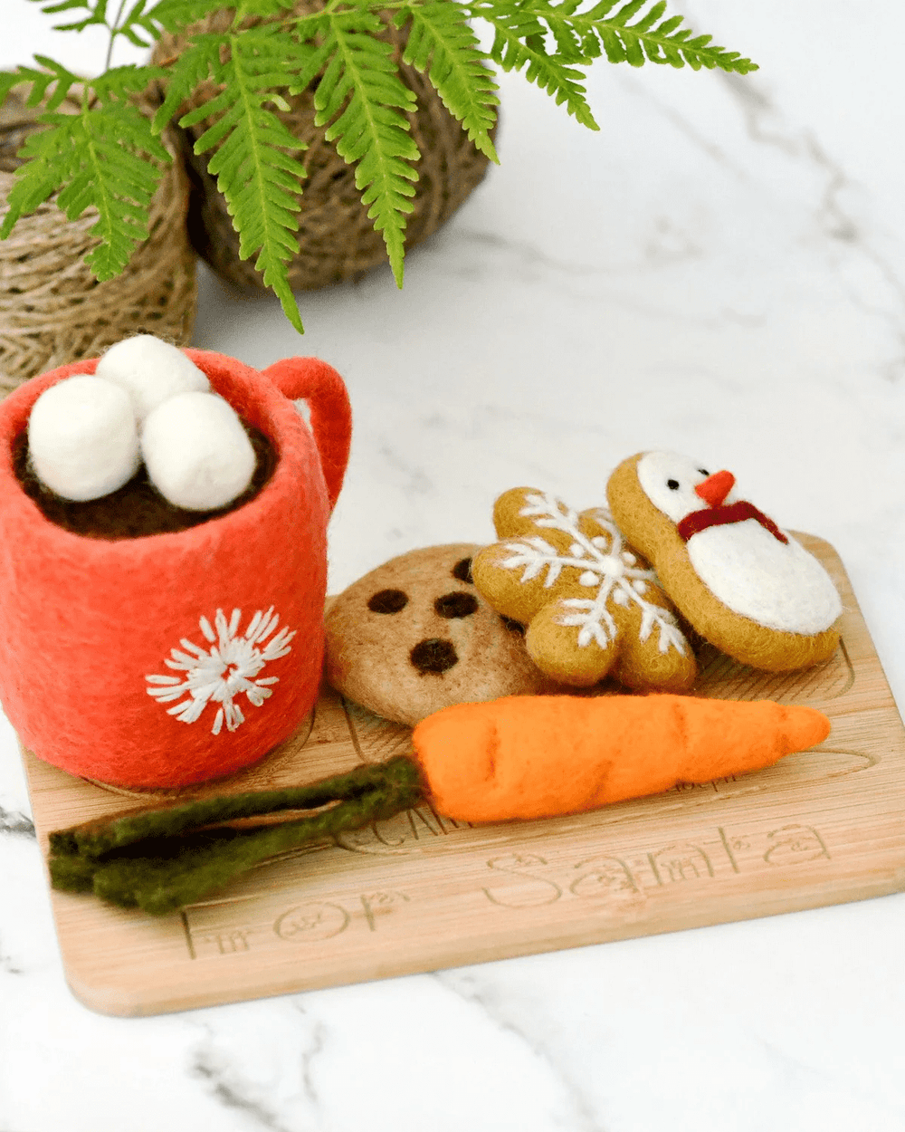 Tara Treasures Santa's Snacks with Red Hot Chocolate Cup