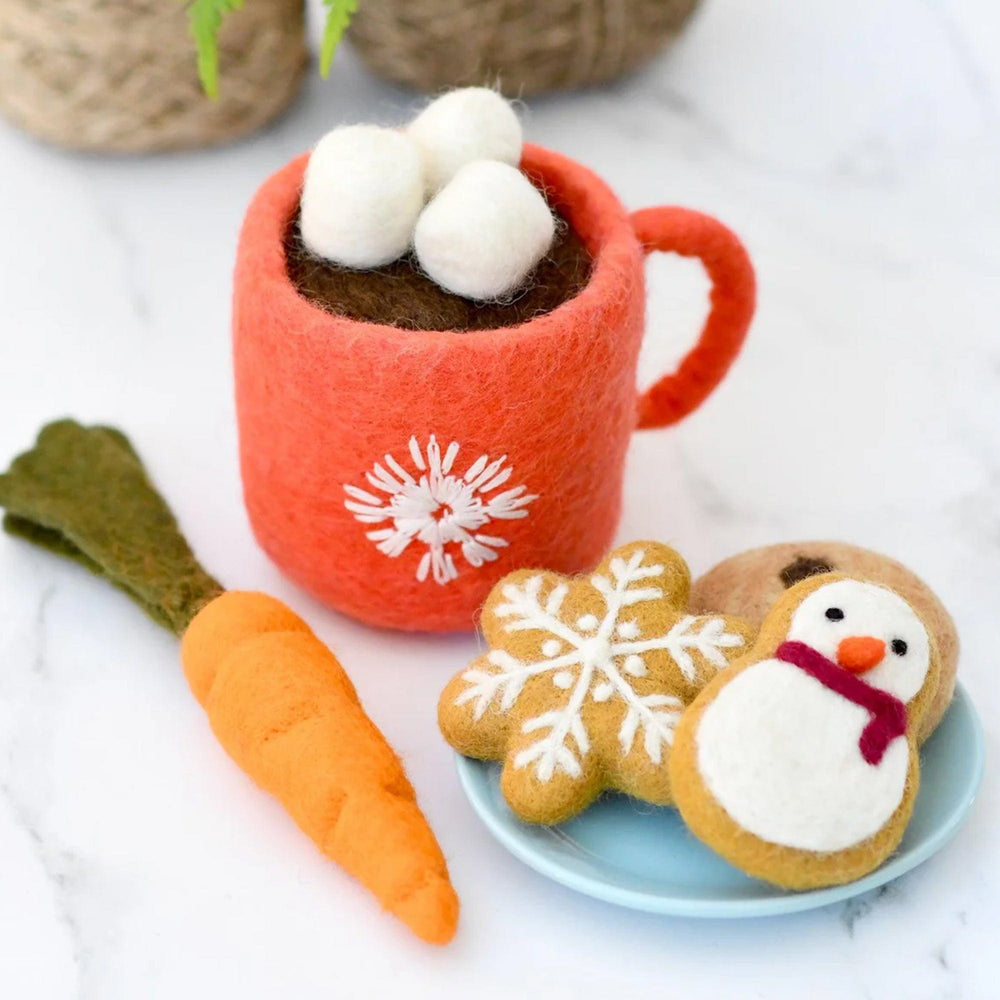 Tara Treasures Santa's Snacks with Red Hot Chocolate Cup