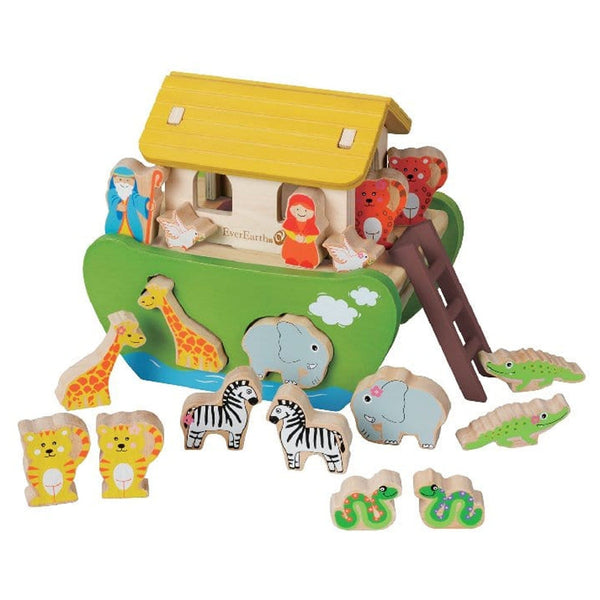 Everearth noahs ark with animals and shops figures