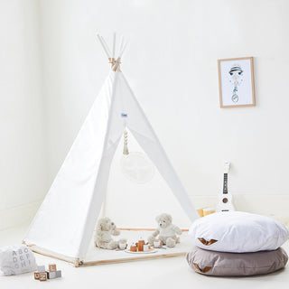 Buy White with Painted Tips Kids Teepee Play Tent by HipKids Online